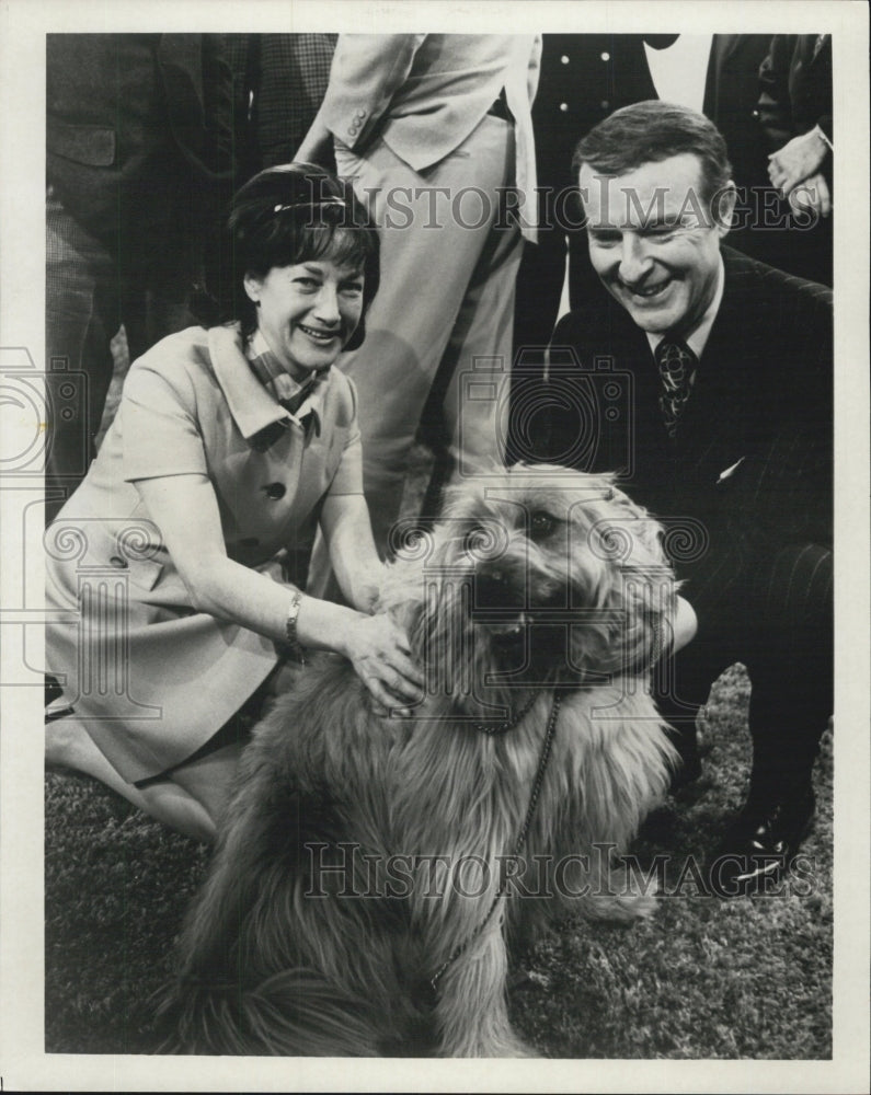 1971 Guest Coordinator Edda Witt This is your life with dog - Historic Images