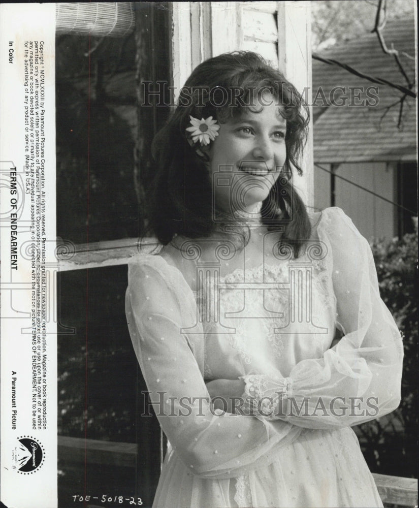 1984 Press Photo Actress Debra Winger as Shirley MacLaine in Terms Of Endearment - Historic Images