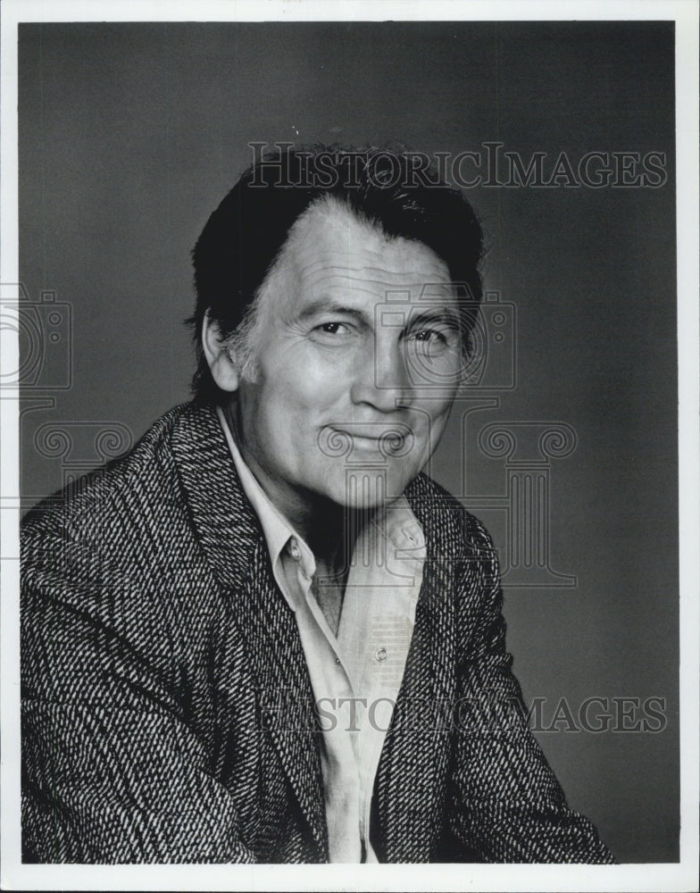 1982 Press Photo Jack Palance Actor hosts Ripley's Believe it or not - Historic Images