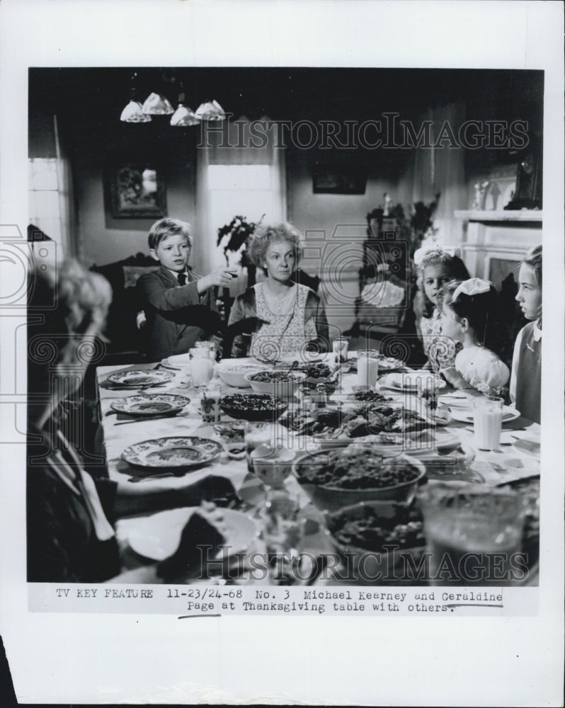 1968 Geraldine Page And Michael Kearney In Thursday Thanksgiving - Historic Images