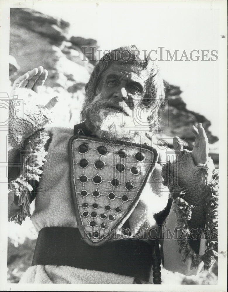 1981 Press Photo Gene Barry actor Abraham&#39;s Sacrifice - Historic Images