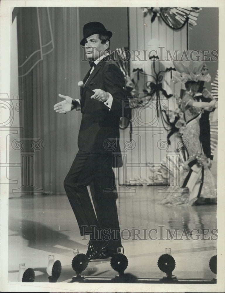 1967 Gene Barry Stars In "The Hollywood Palace"On Stage In Tux - Historic Images