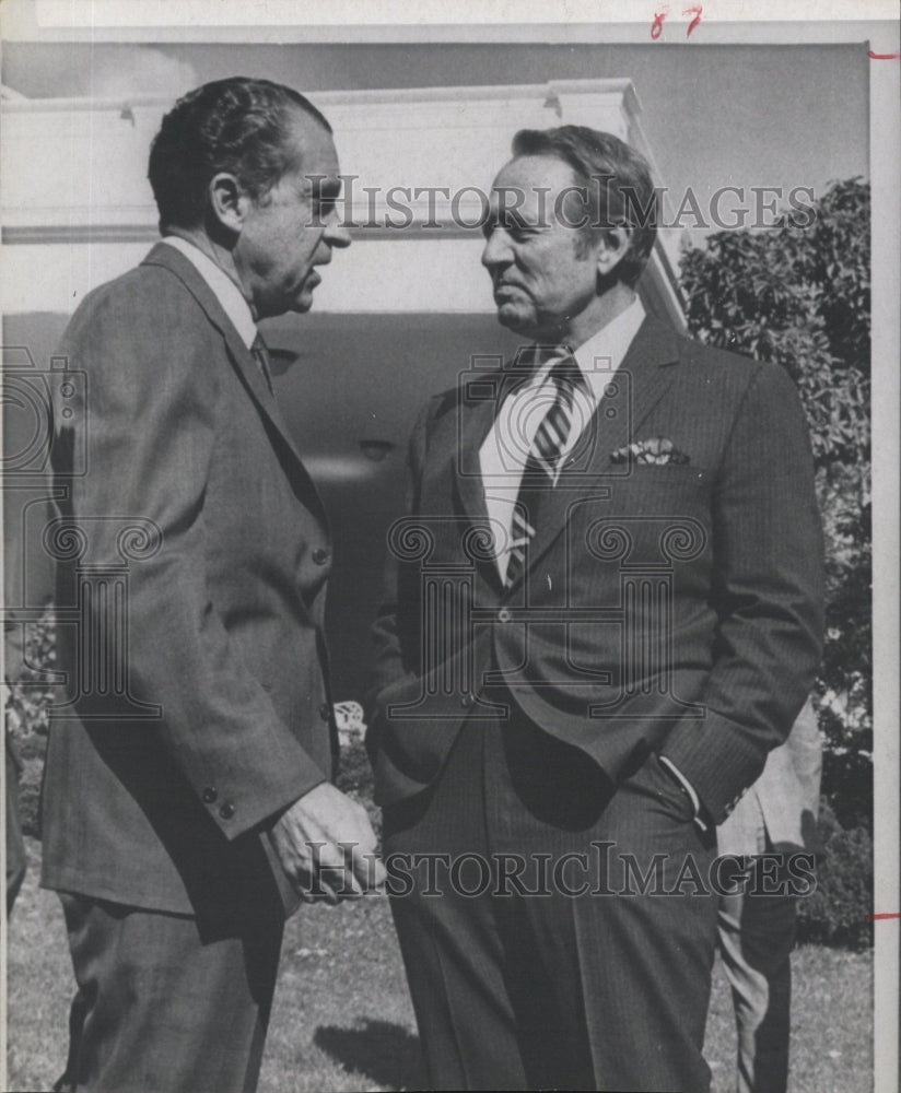 1969 Television Personality Art Linkletter With President Nixon - Historic Images