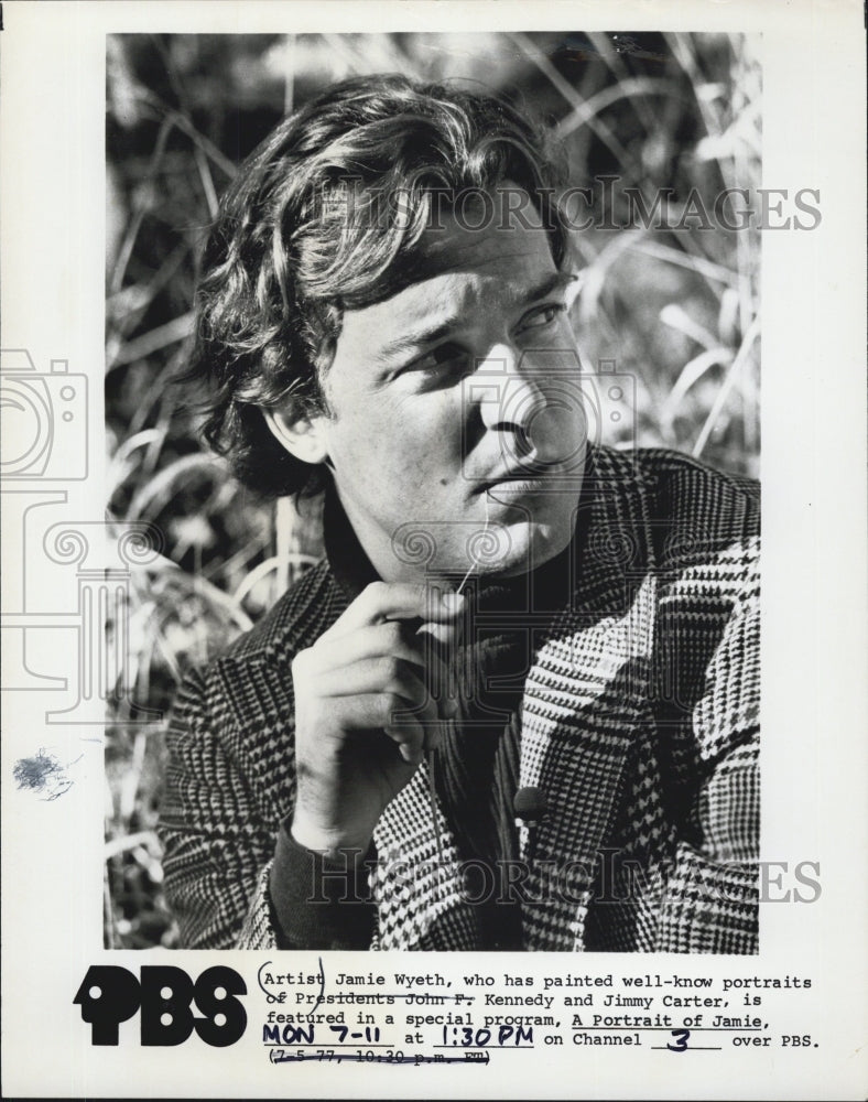 1977 Artist Jamie Wyeth Portraits Of Presidents Kennedy Carter - Historic Images