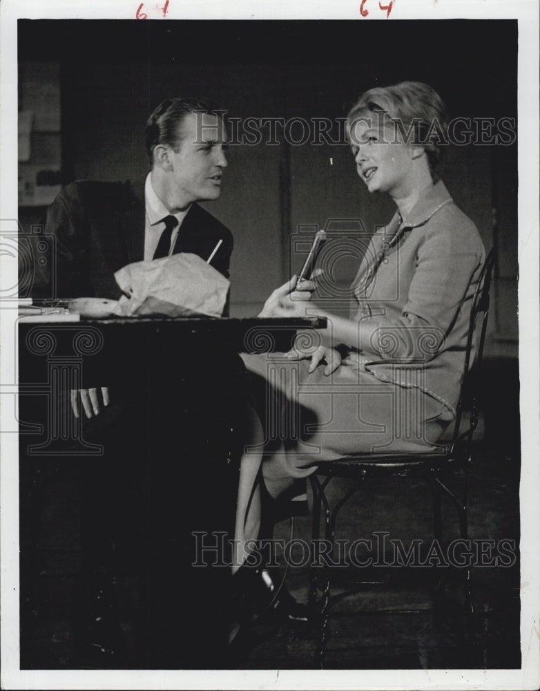 Press Photo Debbie Reynolds Actress Jack Link Linkletter Host Interview - Historic Images