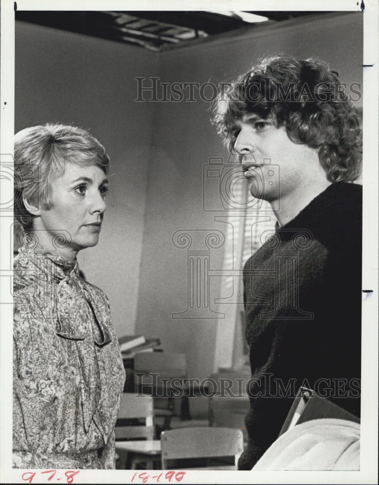 1979 Press Photo Shirley Jones And Robin Strand On NBC Television Show Shirley - Historic Images