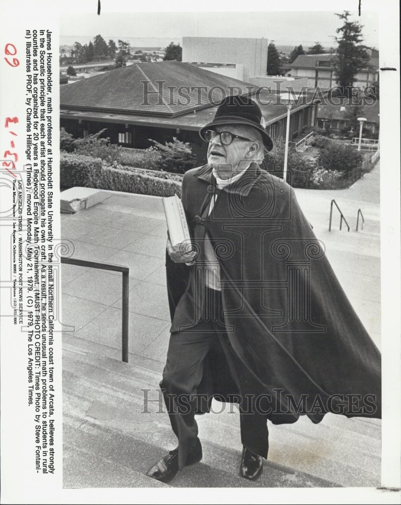 1979 Press Photo James Householder Math Professor Humboldt State University - Historic Images