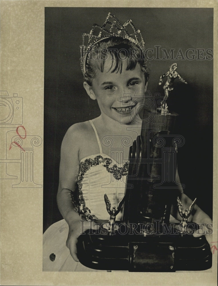 1961 Sharon House 8 Year Old St. Petersburg Ice Skating Champion - Historic Images