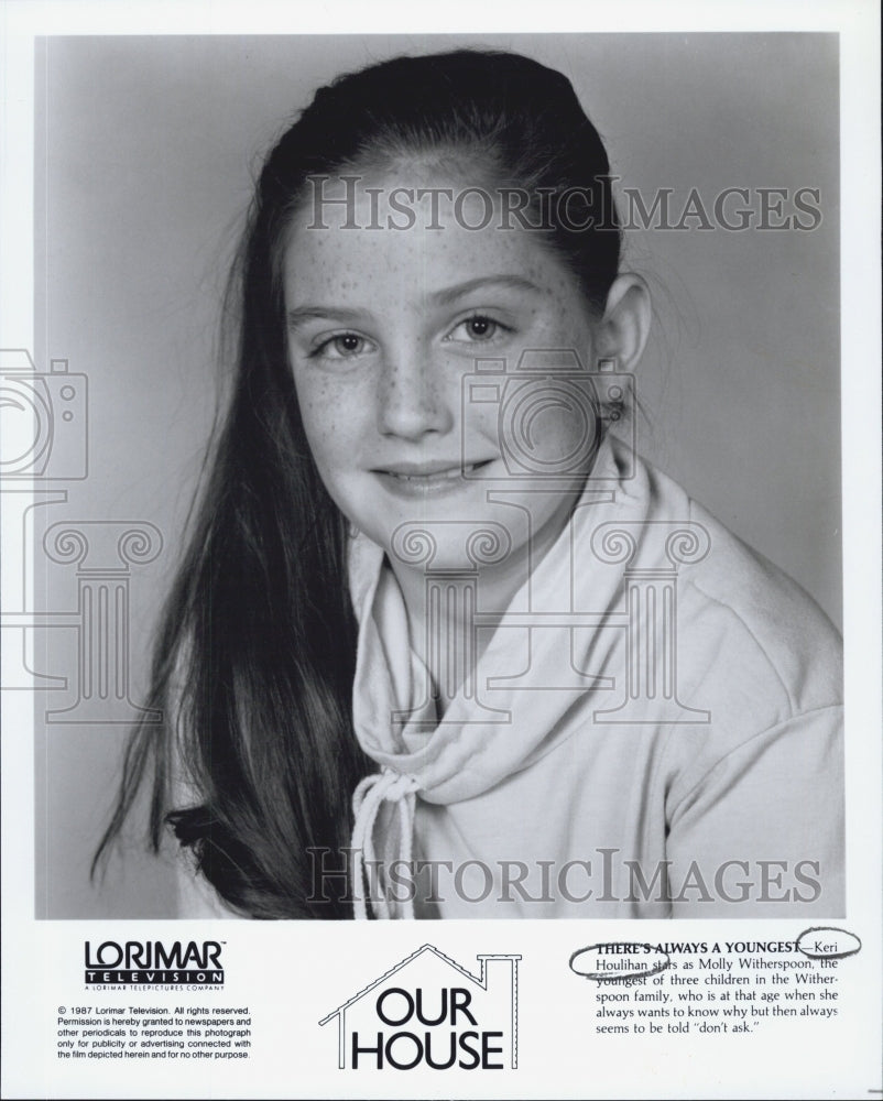 1988 Press Photo Actress Keri Houlihan as Molly Witherspoon in Our House - Historic Images