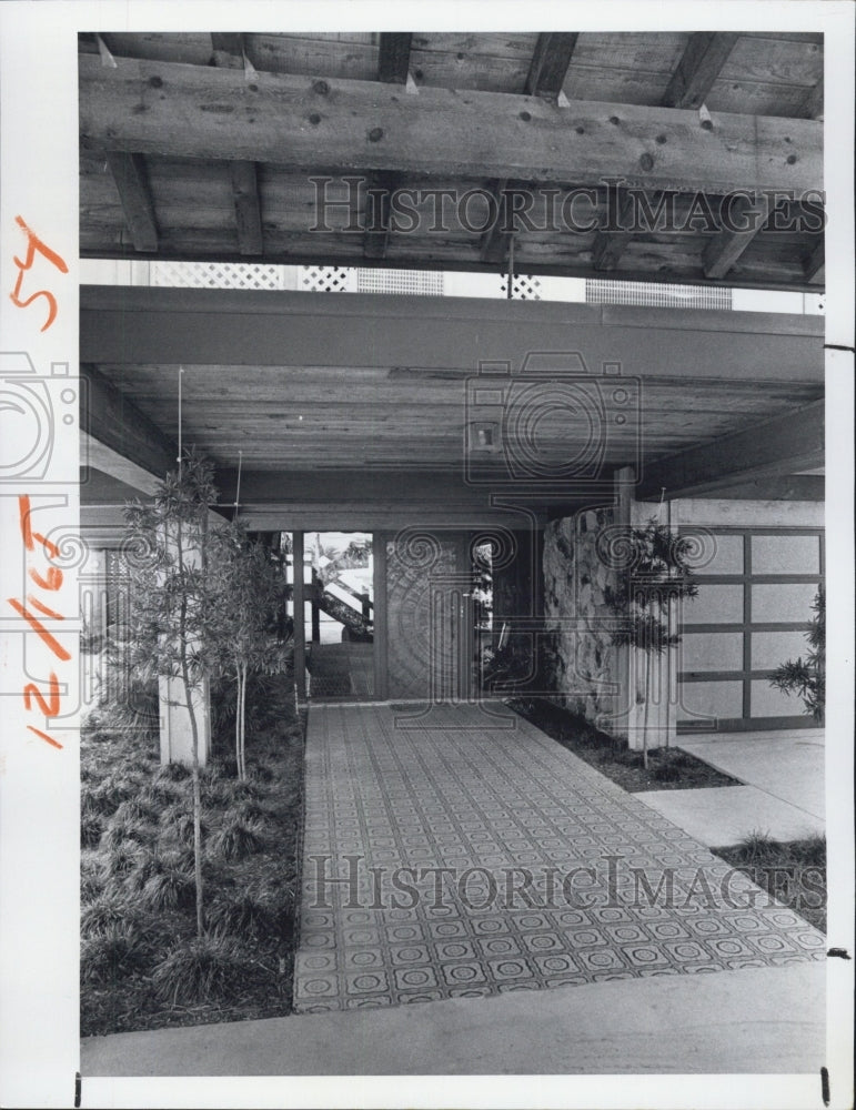 1980 Press Photo Belleair Beach Home along Gulf Boulevard - Historic Images