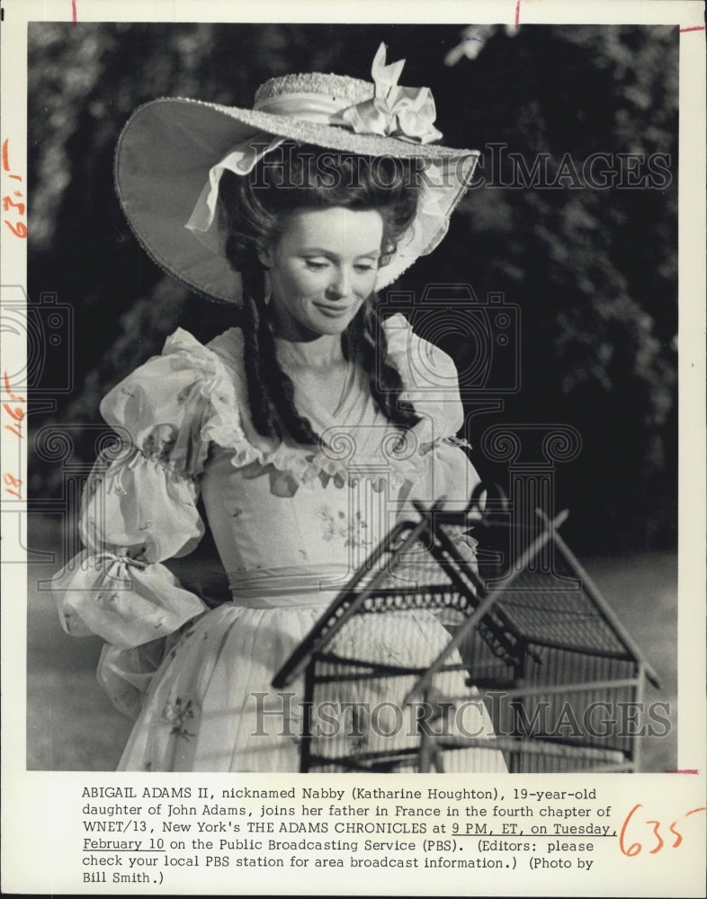 Press Photo Katharine Houghton Actress Adams Chronicles PBS Movie Film - Historic Images