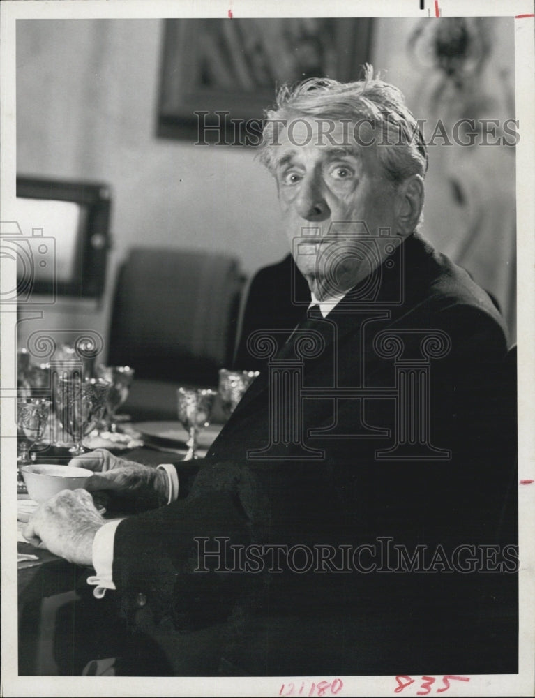 1970 Press Photo Edward Everett Horton Comedian Actor Name Of Game Cameo - Historic Images