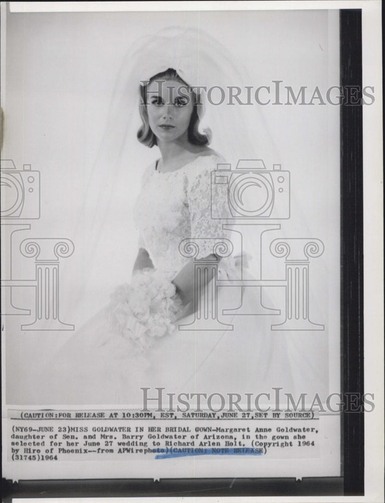 1964 Press Photo Margaret Anne Goldwater Daughter Of Sen. Barry Goldwater - Historic Images