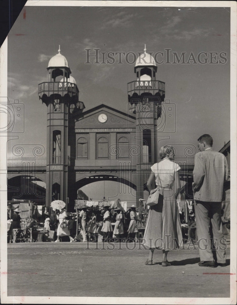 Press Photo The Iron Market in Port-au-Prince. - Historic Images