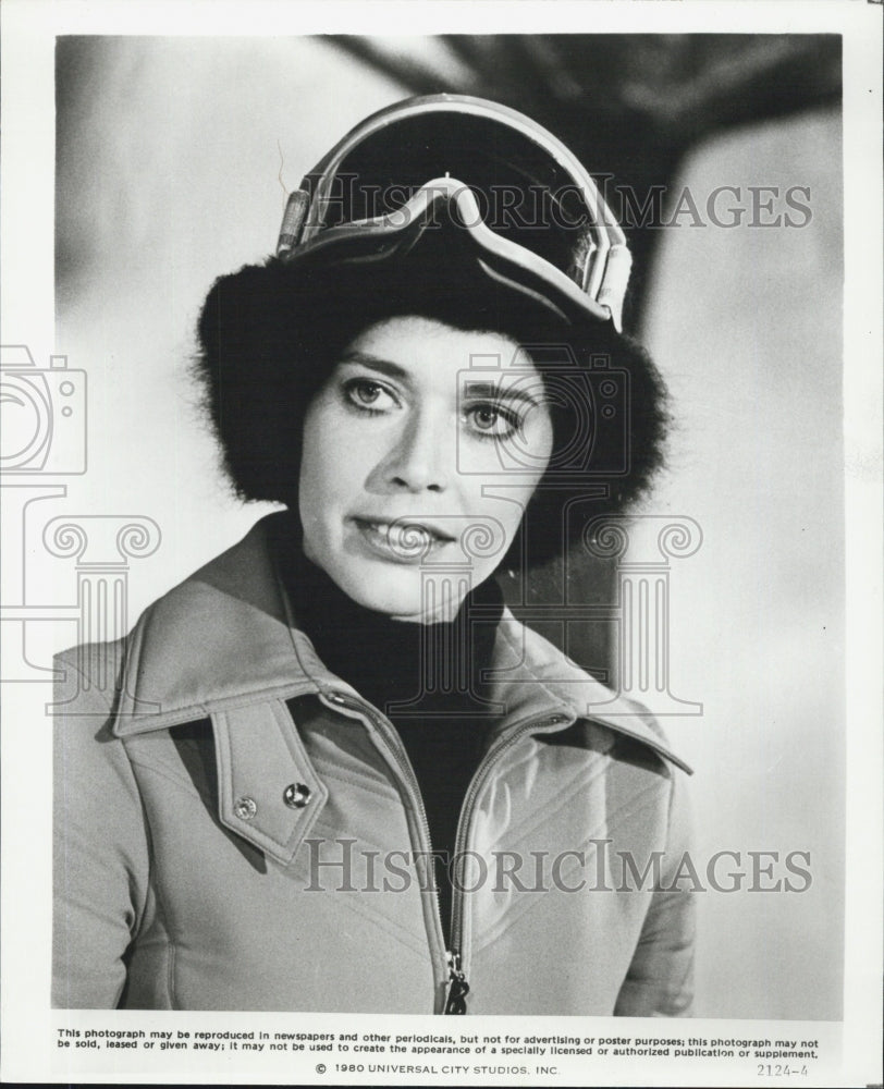 1980 Press Photo Sylvia Kristel in"The Nude Bomb." - Historic Images