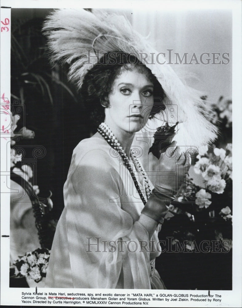 1985 Press Photo Sylvia Kristel in &quot;Mata Hari.&quot; - Historic Images