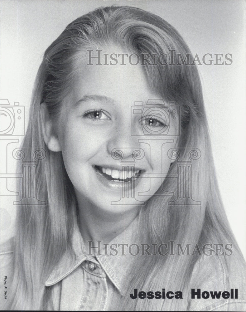 1995 Press Photo of actress Jessica Howell - Historic Images