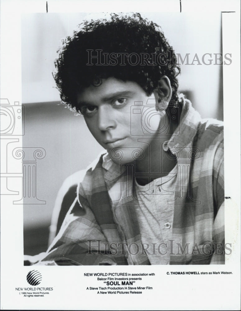 1986 Press Photo C. Thomas Howell Stars as Mark Watson in Movie Soul Man - Historic Images