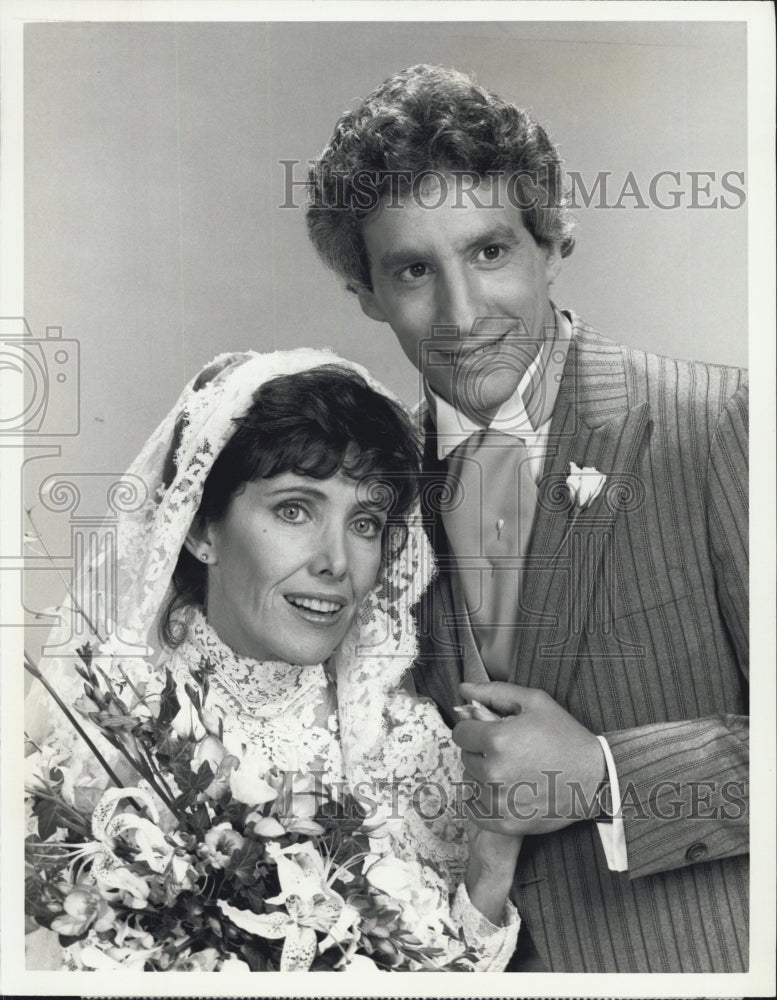 1983 Press Photo of Beth Howland and Charles Levin of TV series "Alice" - Historic Images