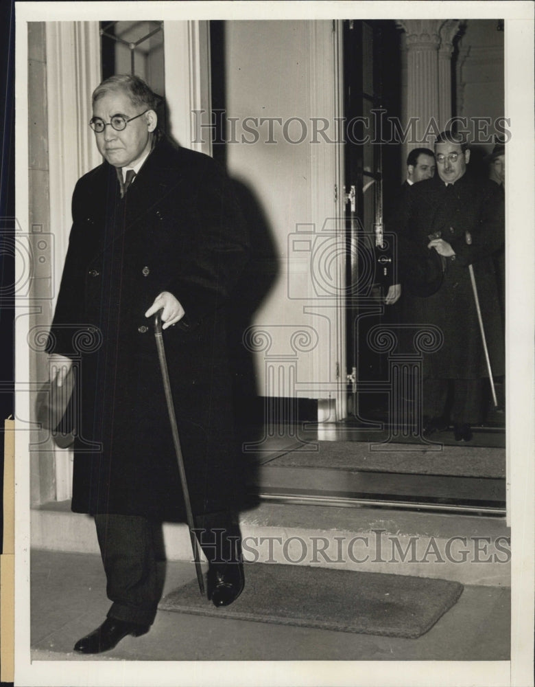 1941 Press Photo Kichisaburo Nomura Japanese Ambassador Saburo Kurusu Envoy - Historic Images