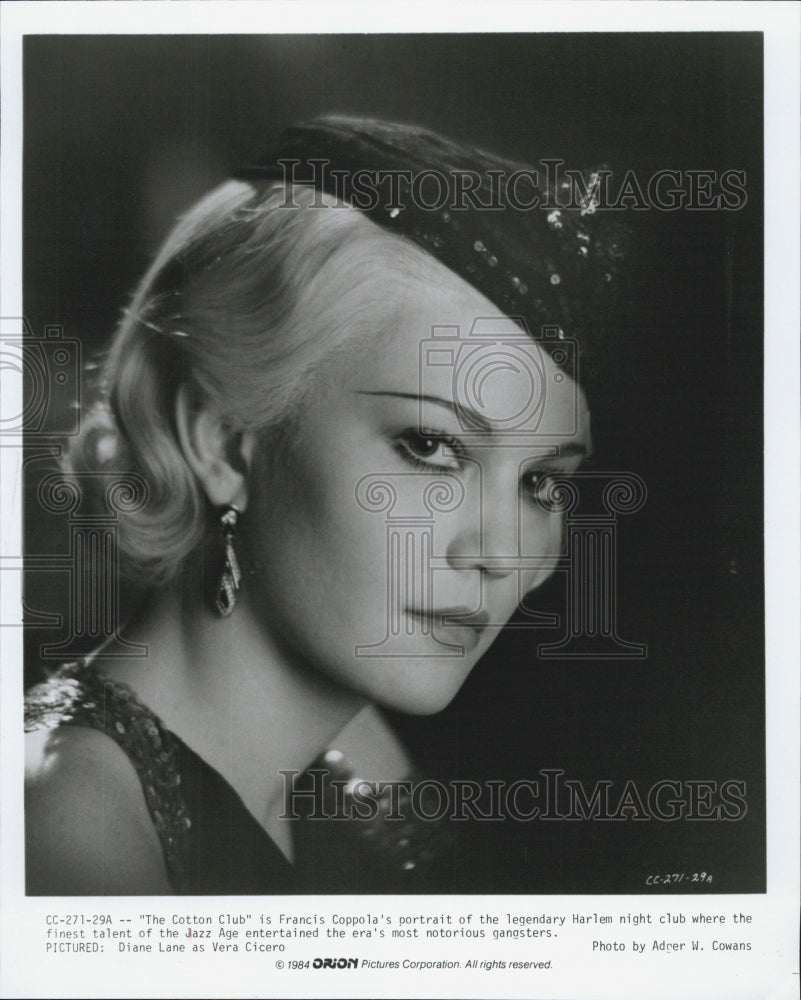 1984 Press Photo Diane Lane/Actress/The Cotton Club - Historic Images