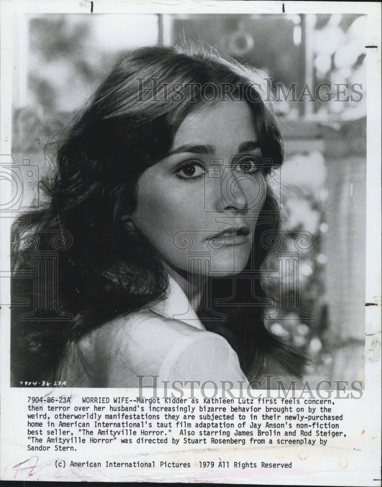 1979 Press Photo Margot Kidder Kathleen Lutz Actress - Historic Images