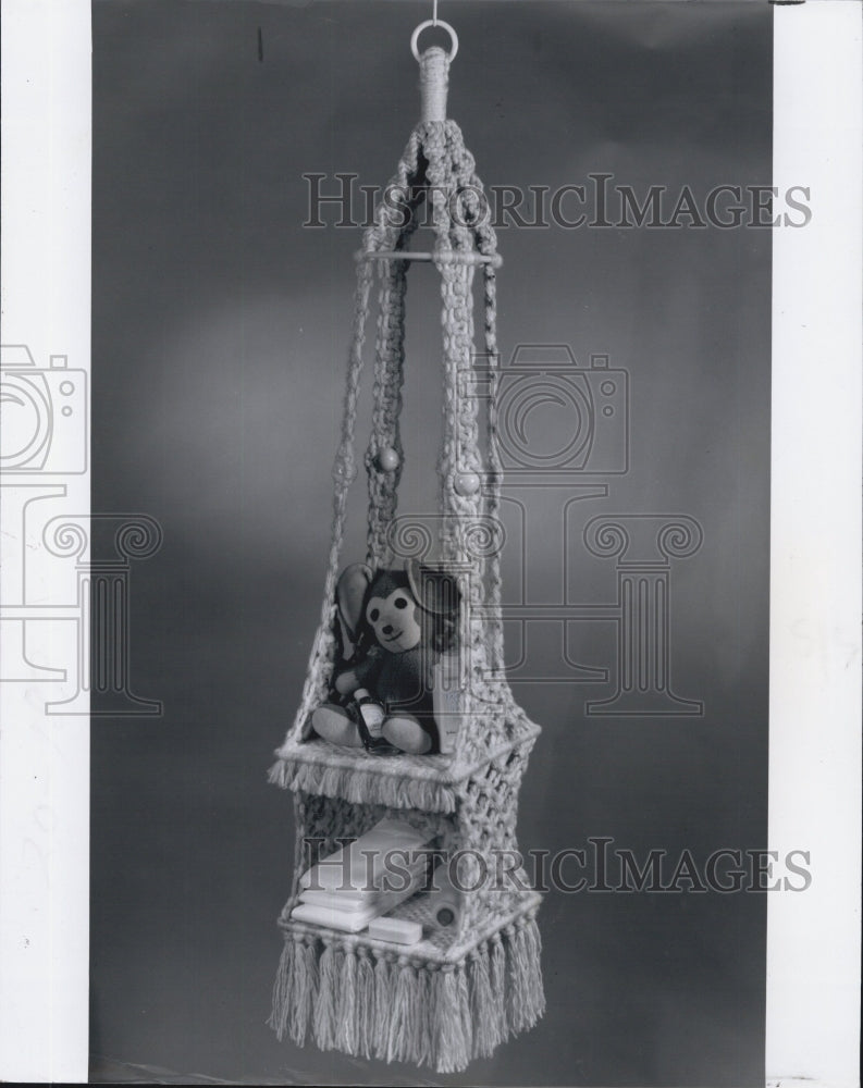 1978 Macrame Baby Paraphernalia - Historic Images