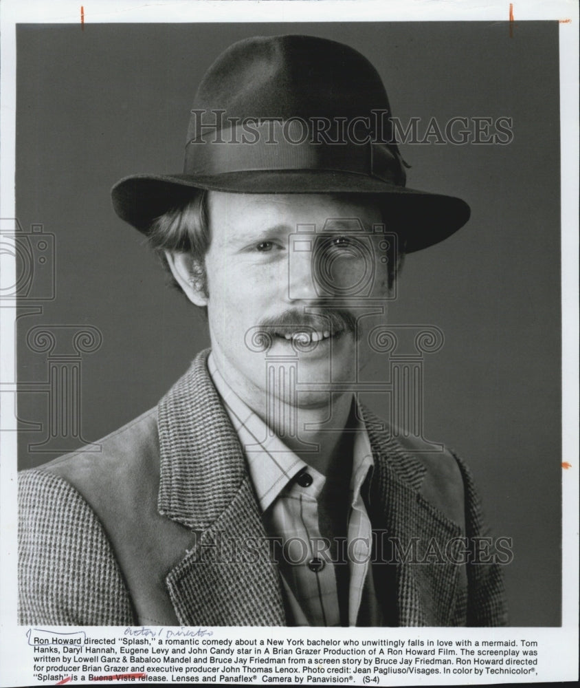 1986 Press Photo Ron Howard American film director, producer, former child actor - Historic Images
