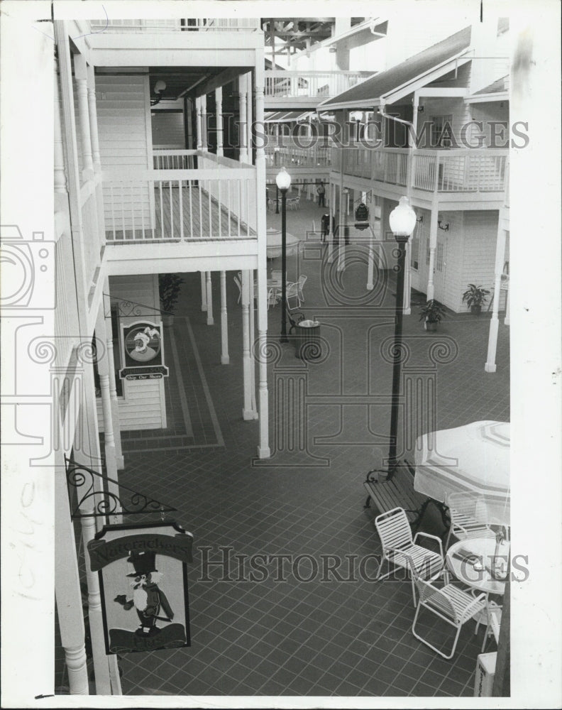 1986Press Photo Hamlin&#39;s Landing , a Victorian style development at Indian Beach - Historic Images