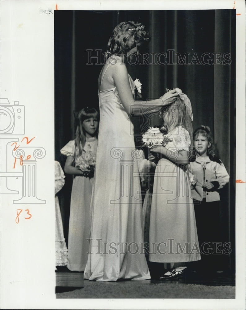 1975 Mindi Bowman crowned Little Miss Manatee - Historic Images