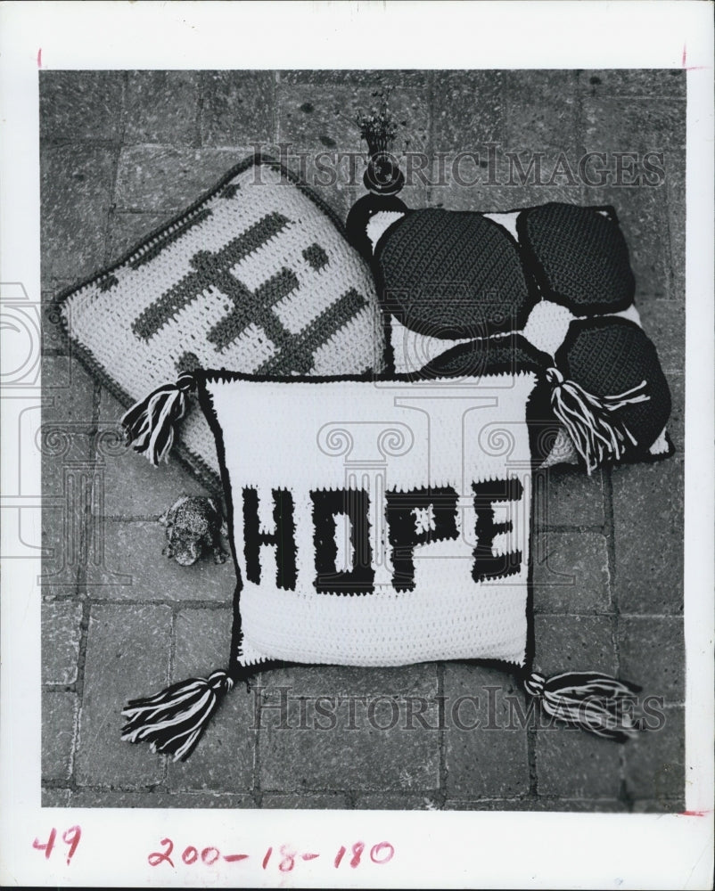 1971 Three Pllows. - Historic Images