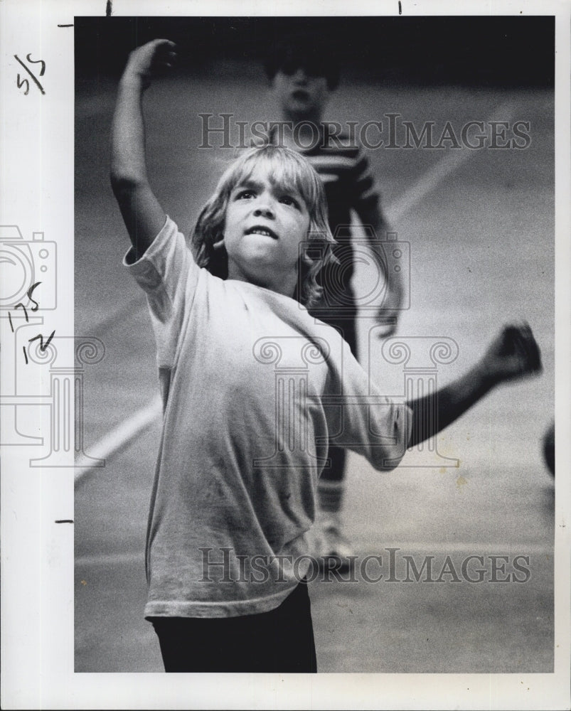 1977 Tony Randa lets the Basketball go. - Historic Images