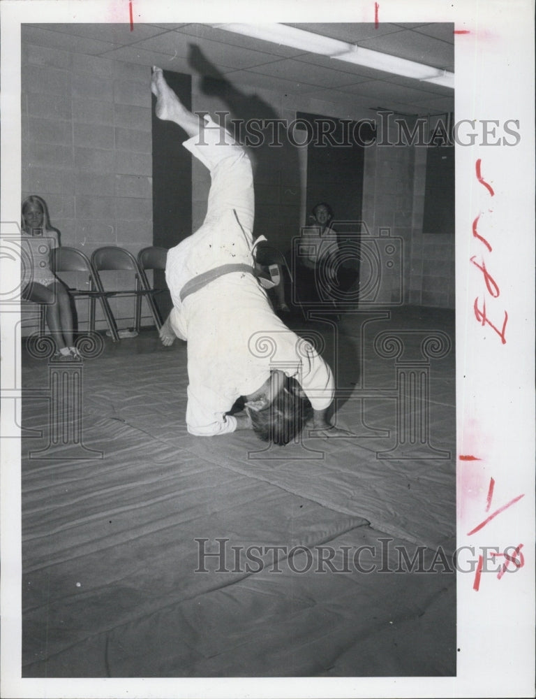 1970 Press Photo Karate Class at New Richey Recreation Day. - Historic Images