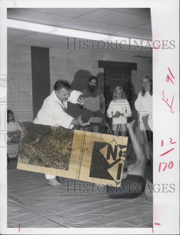 1970 Press Photo Karate Class at New Port Richey Recreation Day. - Historic Images