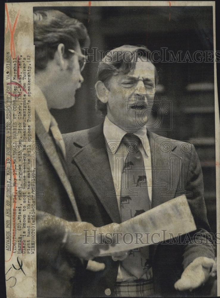 1974 Rep Marshall HArris Democrat - Historic Images