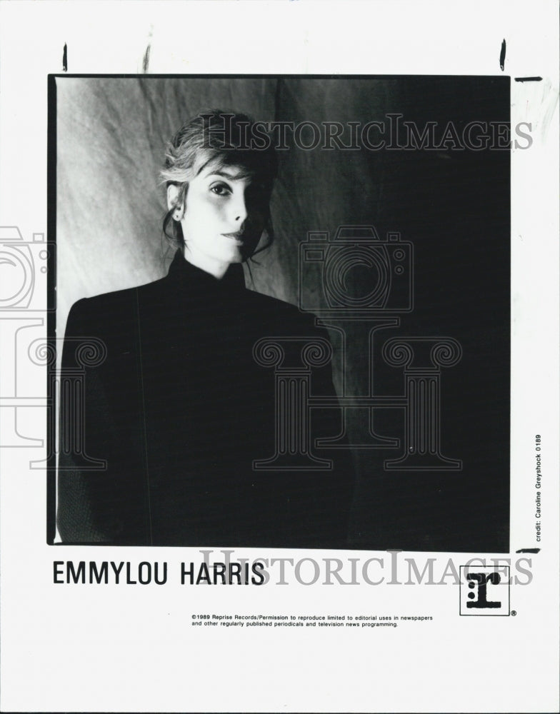 1989 Press Photo Emmylou Harris - Historic Images