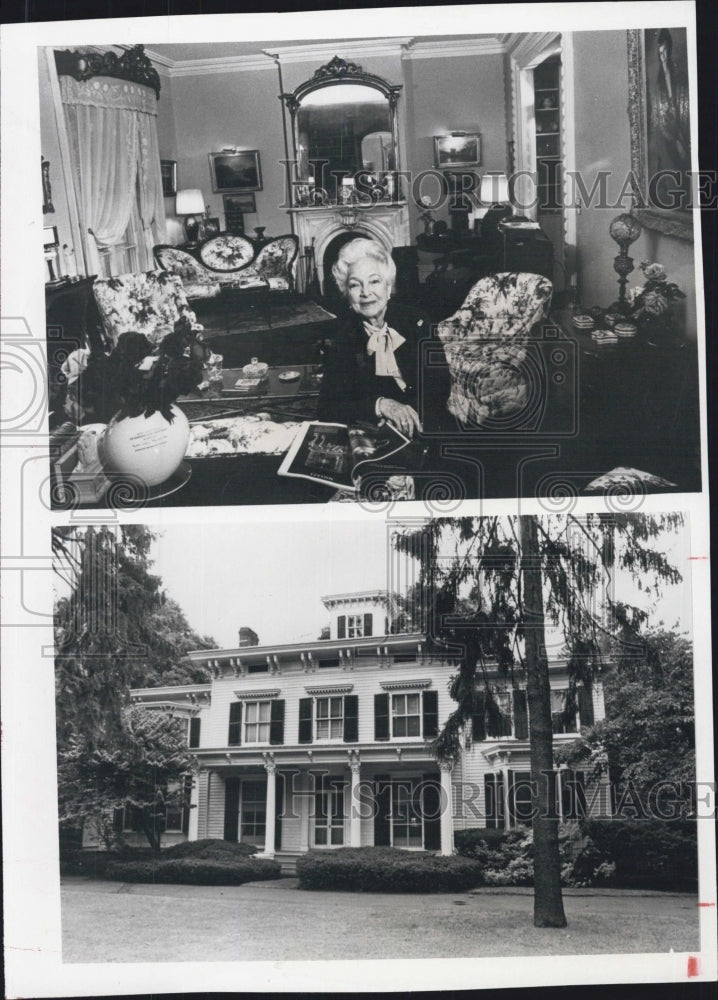 1983 Press Photo Helen Hayes Home - Historic Images