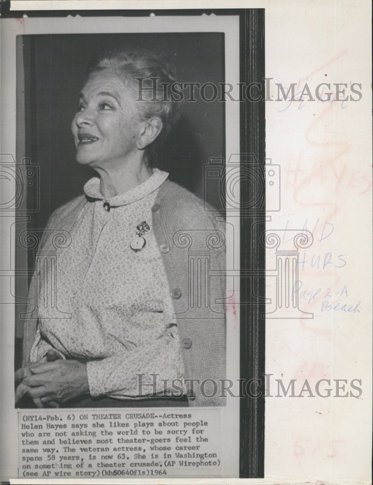 1984 Press Photo Helen Hayes - Historic Images