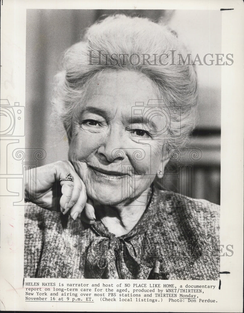 1981 Press Photo Helen Hayes American Actress. - Historic Images