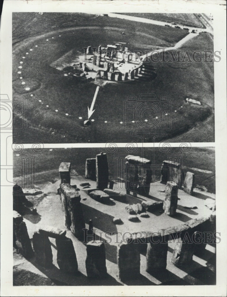 1973 Stonehenge at Britain's Salisbury Plain. - Historic Images