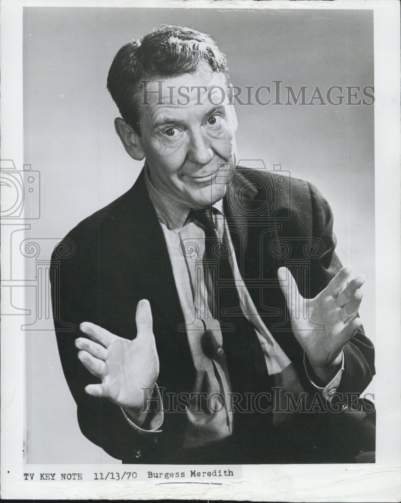 1970 Burgess Meredith actor - Historic Images