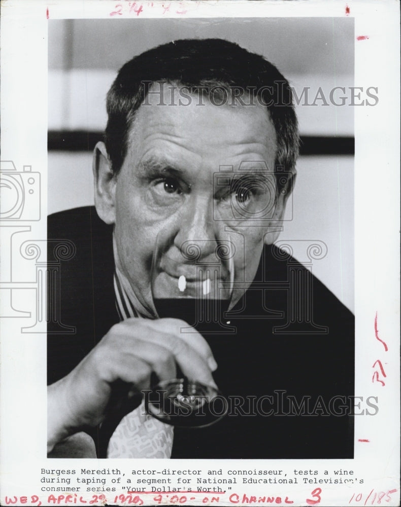 1975 Burgess Meredith in &quot;Your Dollar&#39;s Worth&quot; - Historic Images