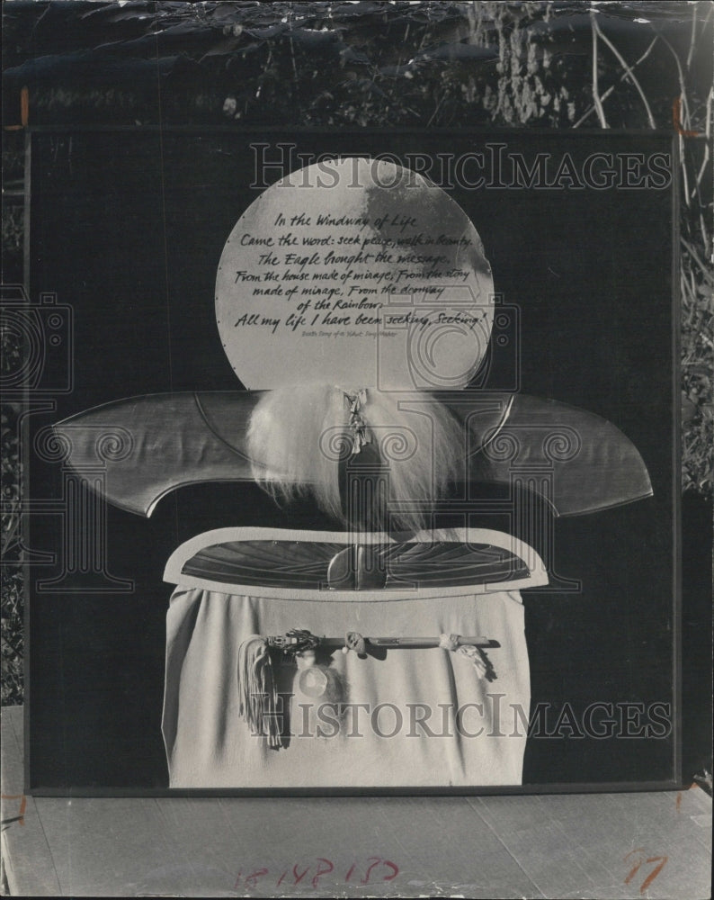 1973 Margaret Rigg's Exhibition, Calligrapher - Historic Images