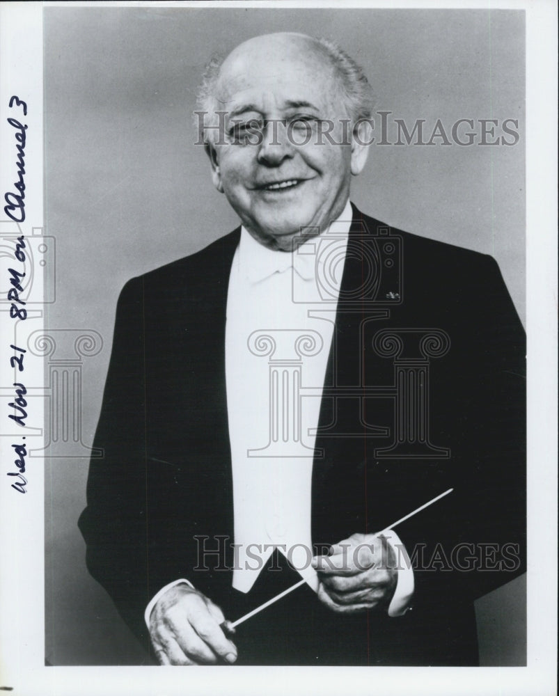 1979 Press Photo Conductor Eugene Ormandy - Historic Images