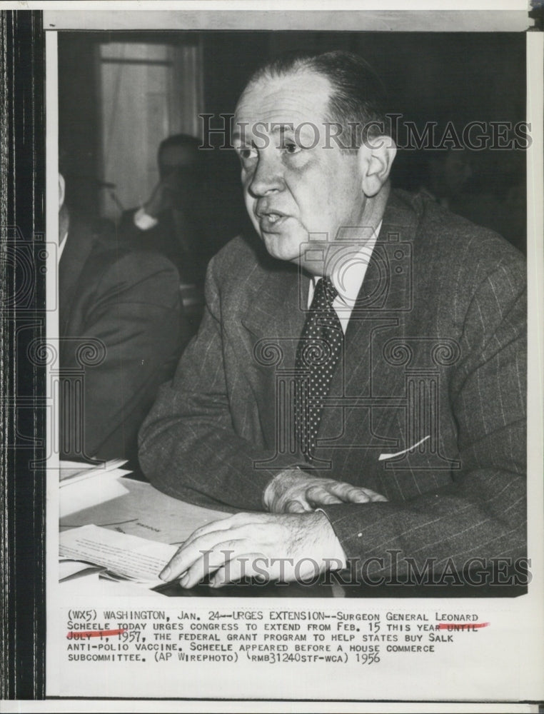 1956 Surgeon General Leonard Scheele Congress - Historic Images