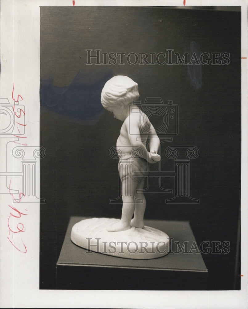 1981 Press Photo Frances Hook's Sculpture Titled The Sea And Me - Historic Images