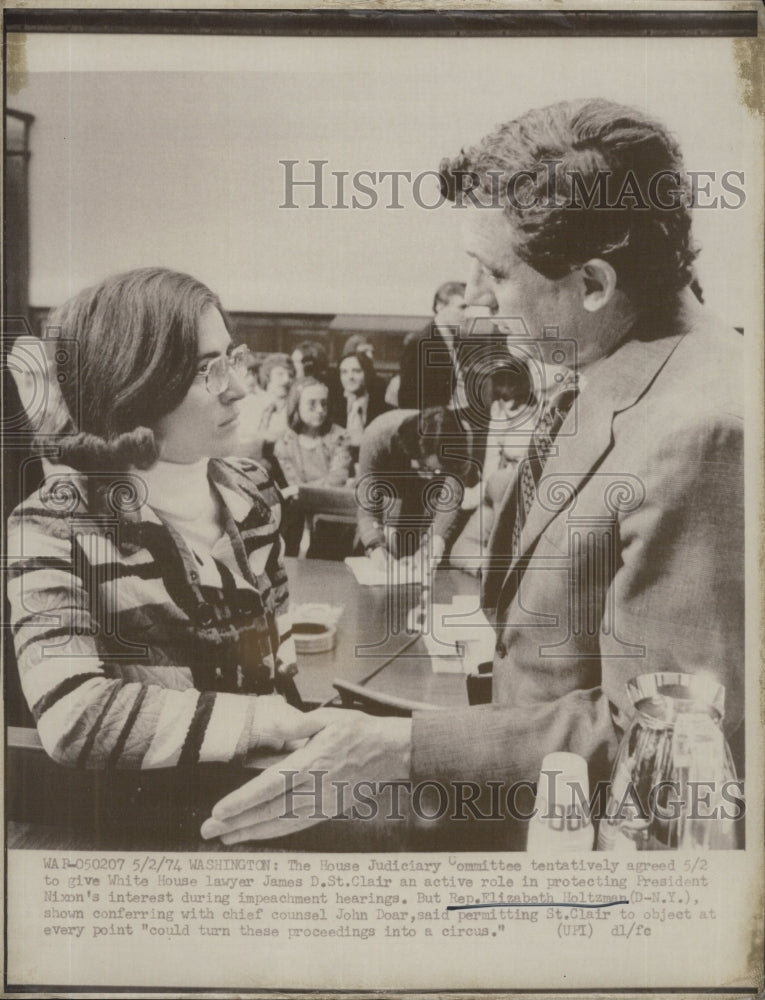 1974 Press Photo Congresswoman Elizabeth Holtzman D-NY - RSG71391 - Historic Images