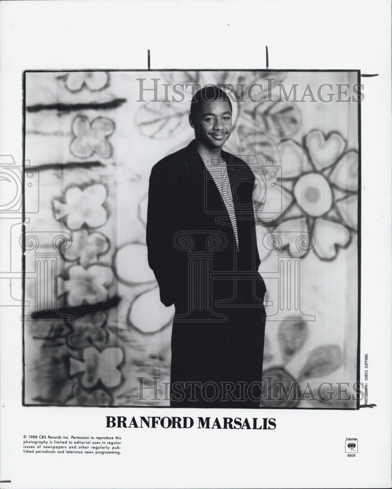 1992 Press Photo Branford Marsalis, American Musician - Historic Images