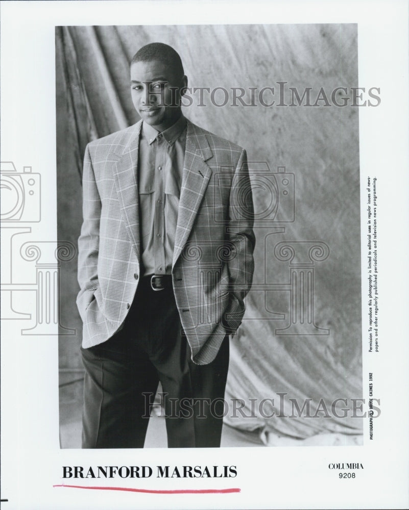 Press Photo Musician, Branford Marsalis - Historic Images