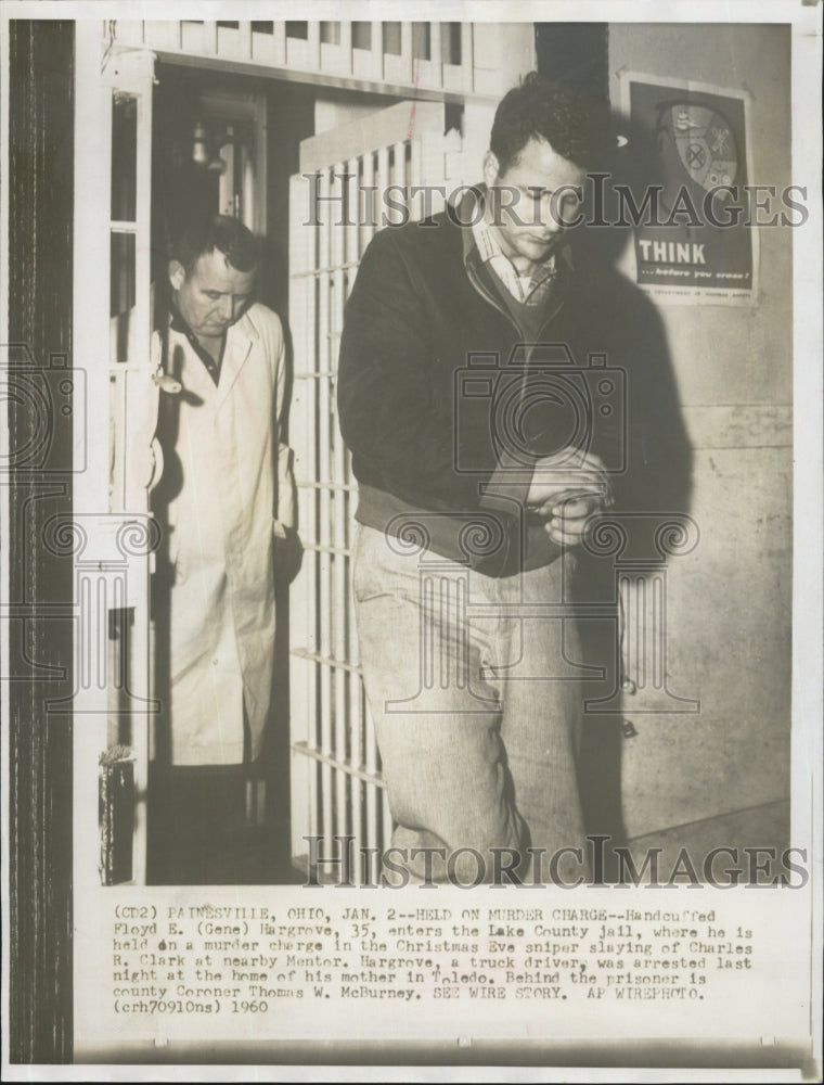 1960 Press Photo Floyd Hargrove Held on Murder - RSG71489 - Historic Images